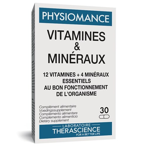 PHYSIOMANCE VITAMINES & MINÉRAUX 30 gélules THERASCIENCE