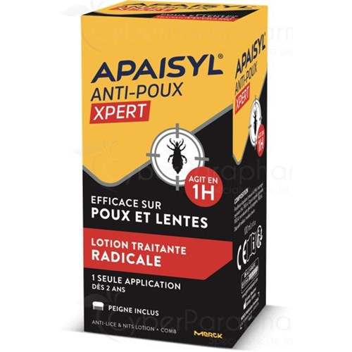 APAISYL XPERT, Lotion antipoux, antilentes. - fl 200 ml