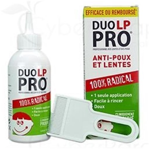 DUO LP PRO, Anti-Poux et Lentes, 100% radical, lotion 150ml + PEIGNE