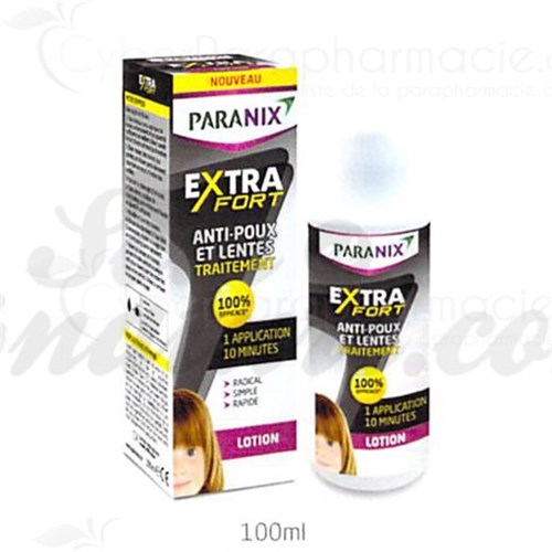 PARANIX Extra Fort Lotion Anti-poux et lentes, flacon 100