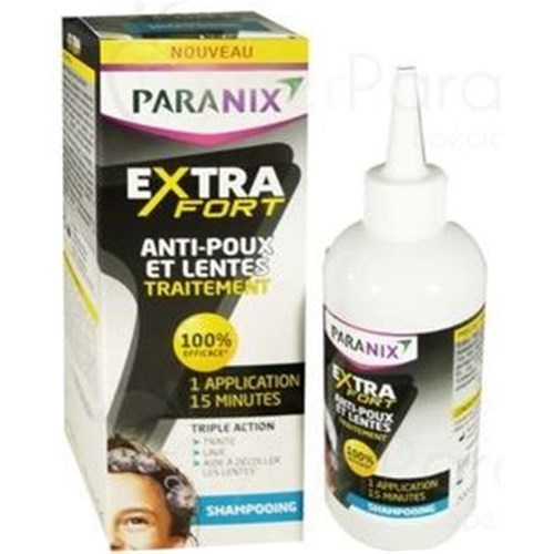 PARANIX Extra Fort Shampooing Anti-Poux et Lentes, flacon 200ML