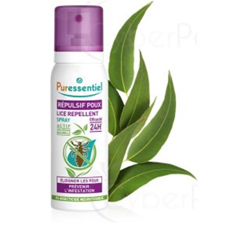 RÉPULSIF POUX, Spray répulsif antipoux aux huiles essentielles 100 % naturelles. - spray 75 ml