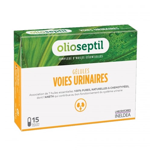 OLIOSEPTIL VOIES URINAIRES, Gélule, complément alimentaire aromathérapique. - bt 15