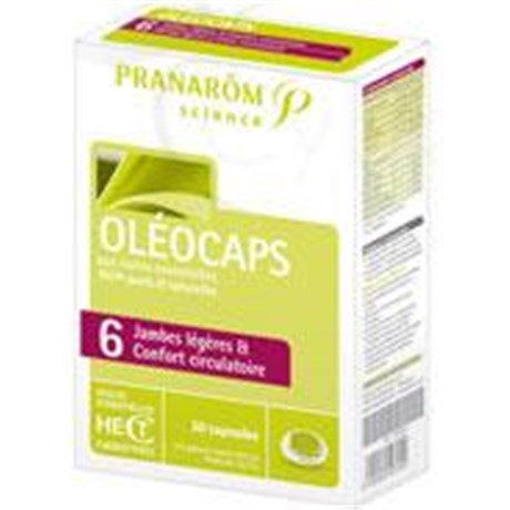 OLÉOCAPS 6 LIGHT LEGS AND COMFORT CIRCULATION, capsule, food supplement with essential oils. - Bt 30