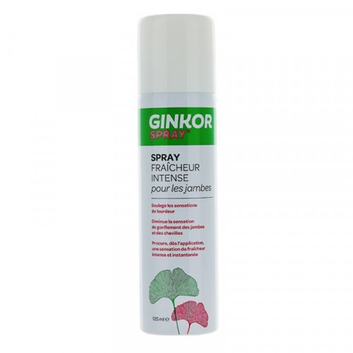 GINKOR SPRAY FRAÎCHEUR INTENSE, Spray rafraîchissant pour les jambes à base de Ginkgo biloba. - spray 125 ml