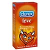 DUREX LOVE, Préservatif lubrifié avec réservoir, extrafin x6