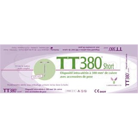 TT380 SHORT, Dispositif intrautérin cuprocontraceptif en forme de T, stérile. - unité