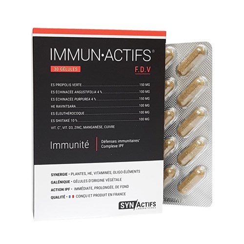 Immunactifs 30 Gelules Immunité Synactifs