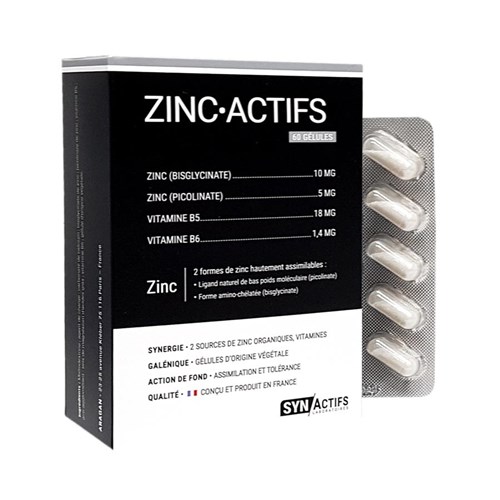 ZincActifs 60 gélules Synactifs