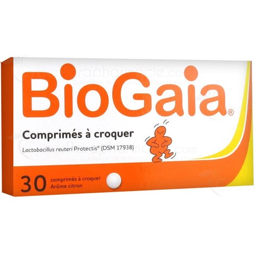 BioGaia Probiotique Arôme Citron 30 comprimés à croquer