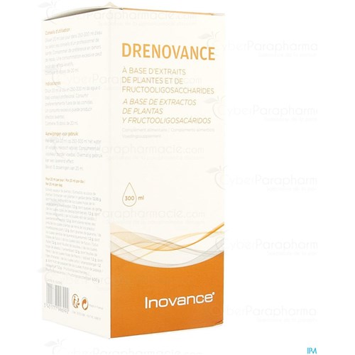 DRENOVANCE, Phytotherapy, plants, 300ml bottle with measuring cap