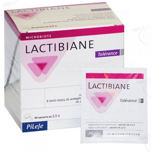 LACTIBIANE TOLERANCE BAG 2.5G, food supplement for lactic ferments. - Bt 30