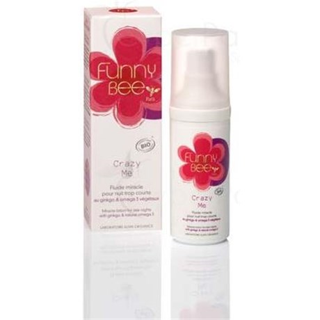 ME CRAZY FUNNY BEE FLUID MIRACLE NIGHT TOO SHORT, fluid-fatigue ginkgo and omega 3 plants. - 30 fl oz