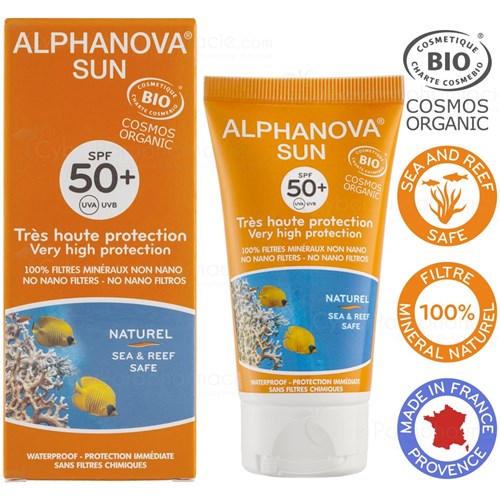 SUN, SOLAR PROTECTION BIO INDEX 50 - CHILDREN AND ADULTS, Tube 50ml