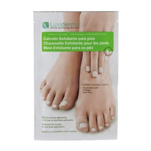 Luxiderma Exfoliating Sock Removes hardness in a single application