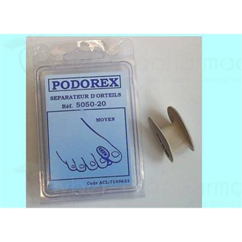 PODOREX TOE SEPARATOR, separator toe coil recessed in average (ref. 505020) Soft rubber - unit