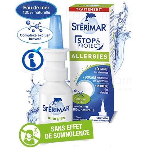 STÉRIMAR STOP&PROTECT ALLERGIES, Spray Nasal - fl 20ml