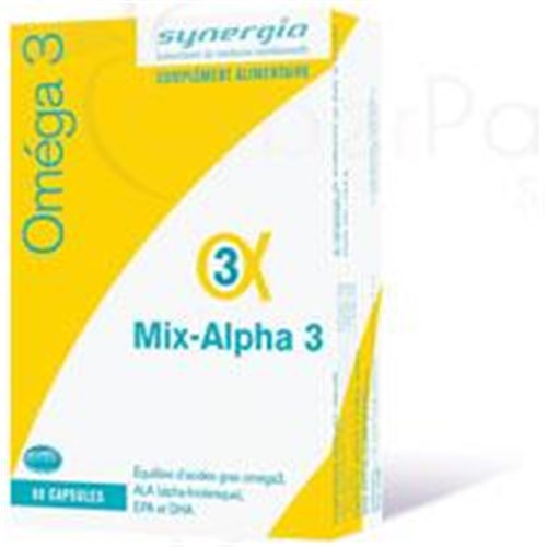 MIX, ALPHA 3 - Capsule, complément alimentaire riche en oméga 3. - bt 60