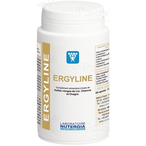 ERGYLINE, Capsule, complément alimentaire aux acides gras essentiels. - pilulier 100