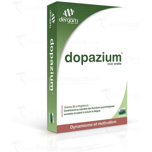 DOPAZIUM complément alimentaire pour le dynamisme et la motivation à base de L-tyrosine et de L-phénylalanine 60 capsules
