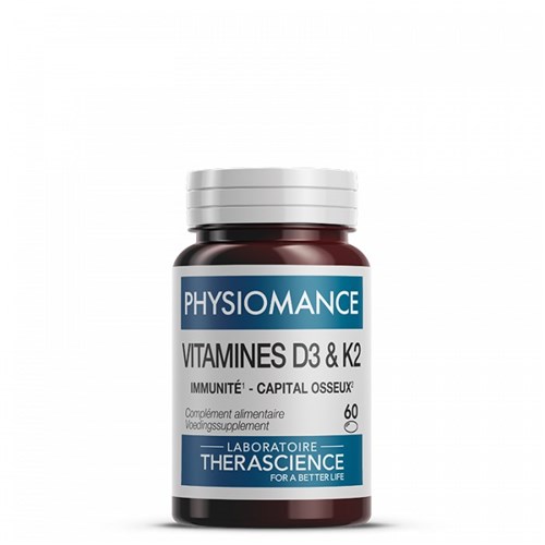 PHYSIOMANCE VITAMINES D3 & K2 60 capsules Therascience
