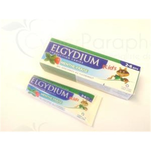 ELGYDIUM DECAY PROTECTION KIDS, Fluorinol Gel toothpaste, mint flavor - strawberry. - 50 ml tube