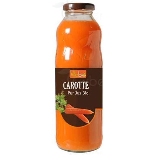 VITABIO PUR JUS CAROTTE, Pur jus de carotte. - bouteille 50 cl