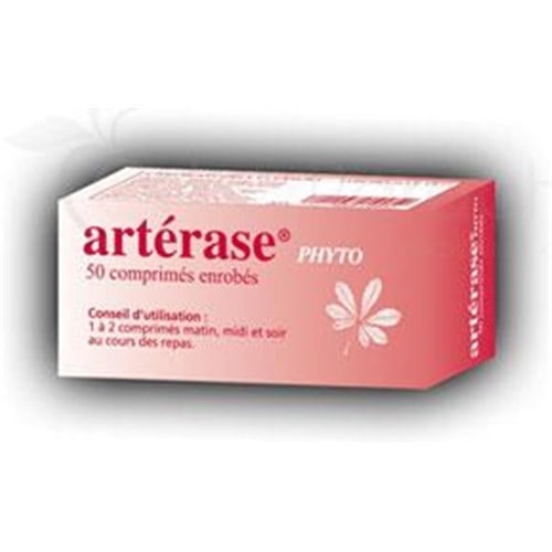 ARTERASE PHYTO, tablet, food supplement with plant extracts to circulatory referred. - Bt 50