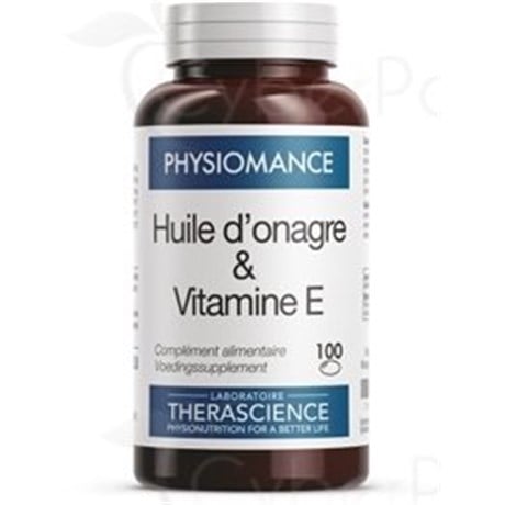 PHYSIOMANCE HUILE D'ONAGRE ET VITAMINE E 100 capsules