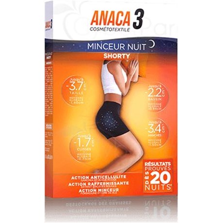 ANACA 3 SHORTY MINCEUR NUIT Tailles S-M du 36-40