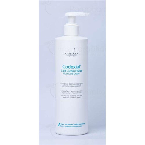 CODEXIAL COLD CREAM FLUIDE, Cold cream fluide excipient dermatologique. - fl 300 ml