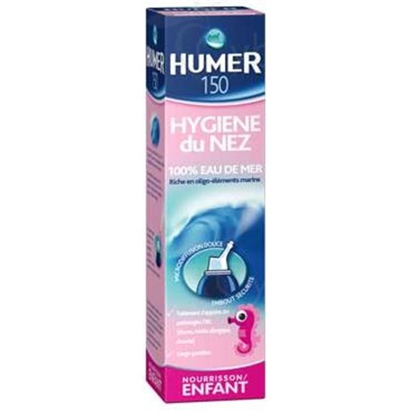 HUMER 150 NOURRISSON ENFANT, Solution nasale physiologique isotonique d'eau de mer. - pulvérisateur 150 ml