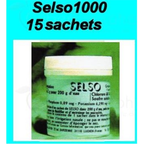SELSO, Préparation pour soluté nasal pour Rhino laveur Lauly. - pot 15 sachets