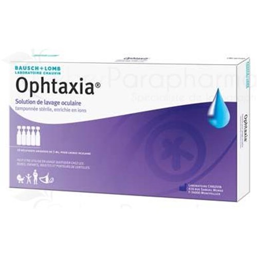 OPHTAXIA, Solution ophtalmique pour lavage oculaire, unidose. - bt 10