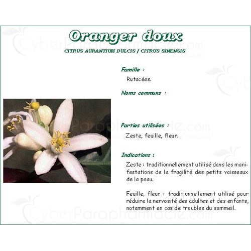ORANGE LEAF VITAFLOR, Orange leaf, bulk. - Bt 25 g