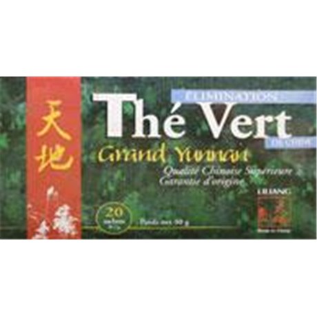 LILIANG THÉ DE CHINE THÉ VERT, Thé vert de Chine grand Yunnan, infusette. - bt 20