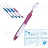GUM TECHNIQUE Toothbrush with Quad-Grip handle for adult, 4 rows. normal head, flexible (ref. 490) - unit