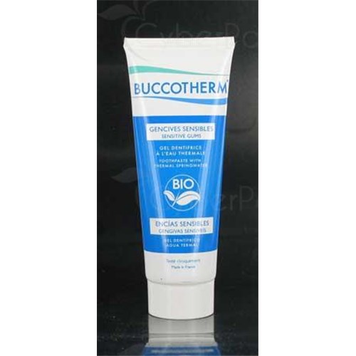 BUCCOTHERM SENSITIVE GUMS BIO Gel toothpaste with thermal water of Castera-Verduzan. - 75 ml tube
