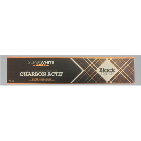 SUPERWHITE CHARBON ACTIF Black Edition dentifrice 75ml