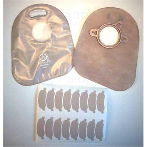 CONFORM 2 POCHE FERMÉE, Poche fermée Midi, système 2 pièces, avec filtre. anneau 55 mm, beige (ref. 25400) - bt 50