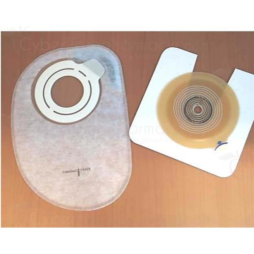 EASIFLEX SET, Poche fermée transparente, système 2 pièces, avec filtre et support souple. diamètre de l'anneau 50 mm (ref. 47372) - bt 50